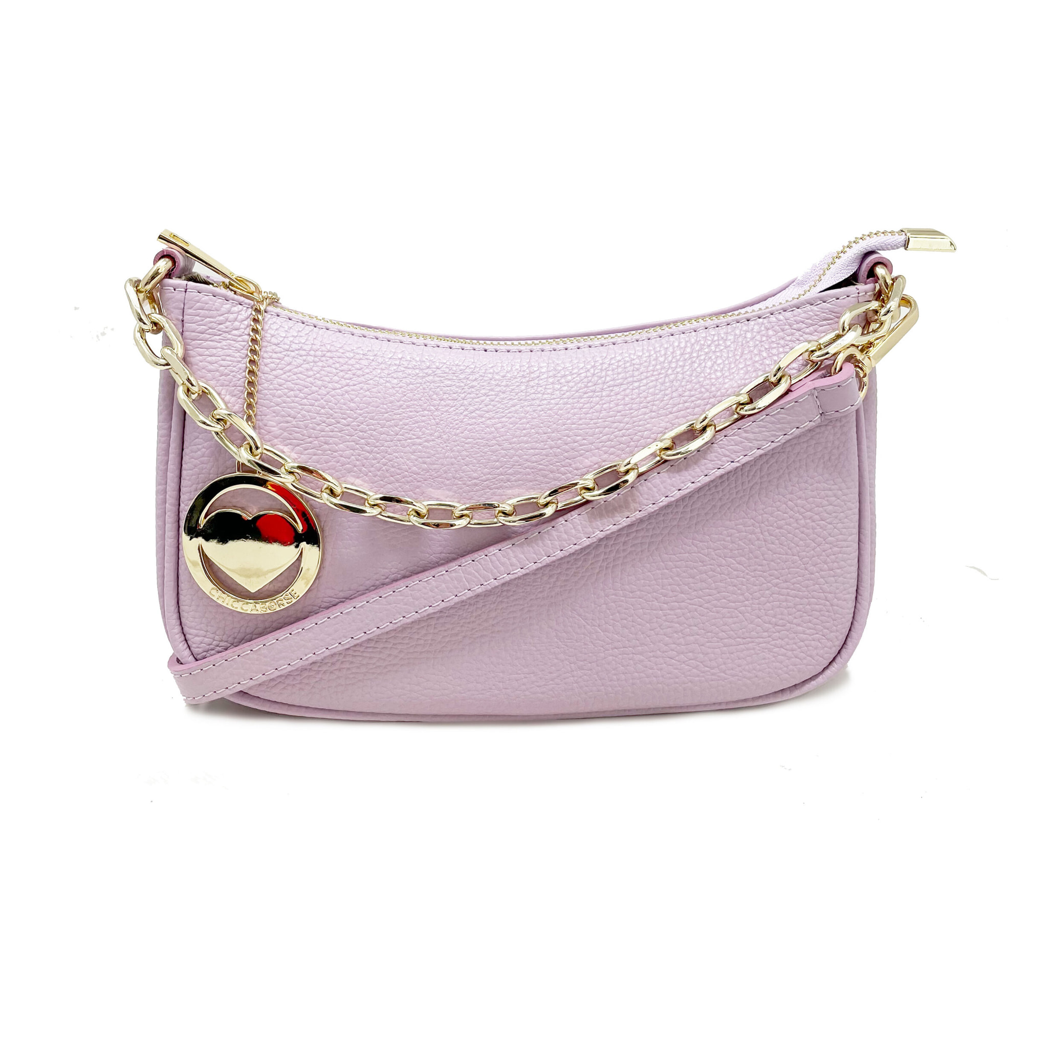 Chicca Borse - Tracollina Clutch Donna in Vera Pelle - Colore Lilla