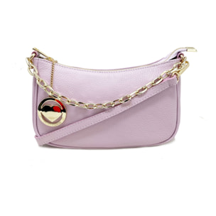 Chicca Borse - Tracollina Clutch Donna in Vera Pelle - Colore Lilla