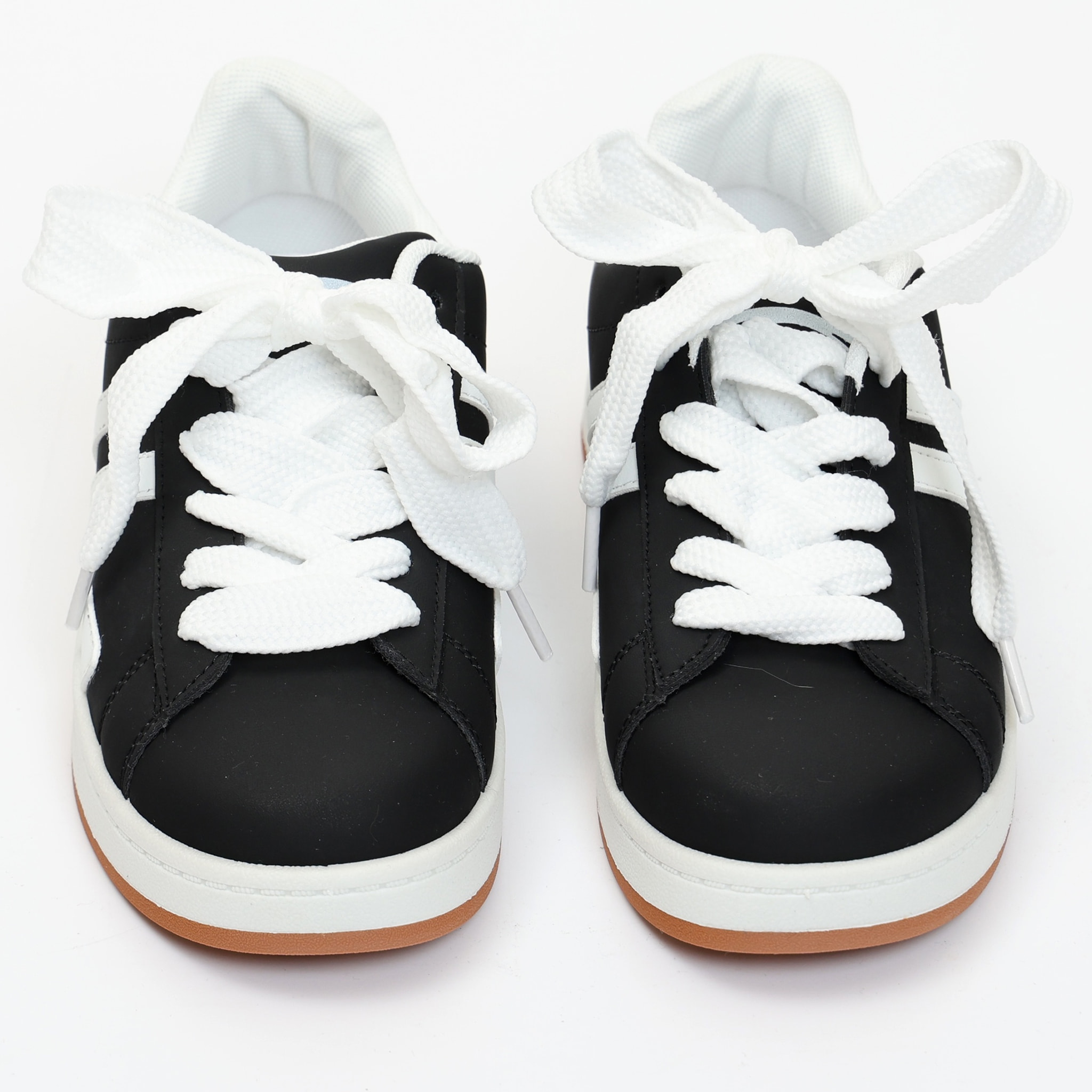 Sneakers in simil pelle bicolore