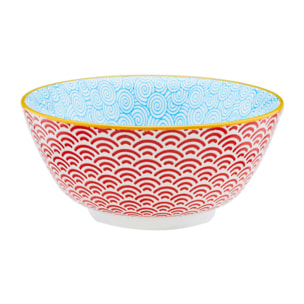 Bol PATTERN Ø15cm - 6 pièces - Color