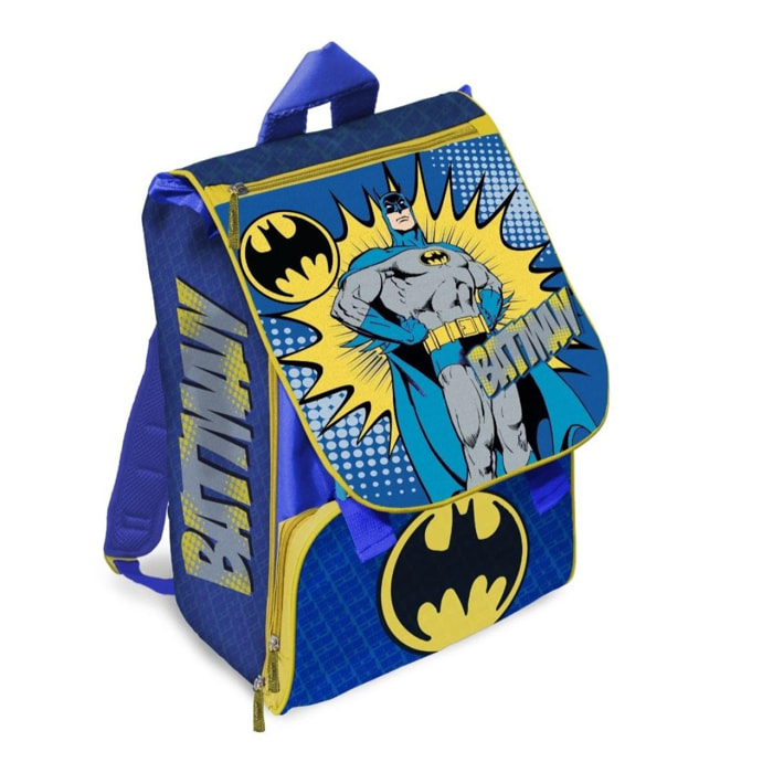 Zaino Scuola Estensibile Batman Lui Batman Blu