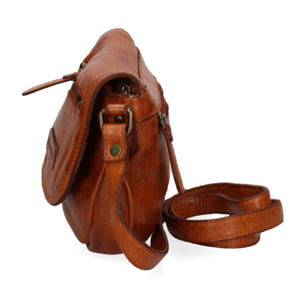 Borsa a tracolla  da uomo In Vera pelle Made in Italy 21x17x4,5 cm