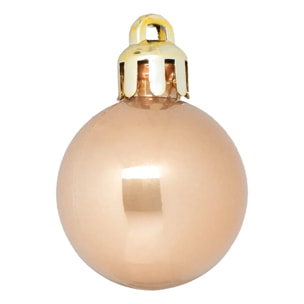 Boule de Noël plastique 30mm x18 nude