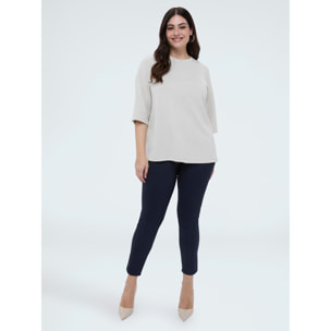 Fiorella Rubino - Pantaloni Jeggings con elastico in vita - Blu