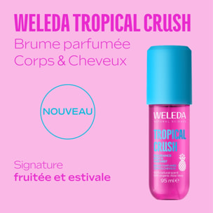 WELEDA - Brume parfumée corps & cheveux Tropical Crush 95ml - Brume Corps & Cheveux au parfum irresistible et ensoleillé - Rafraîchit la peau et les cheveux