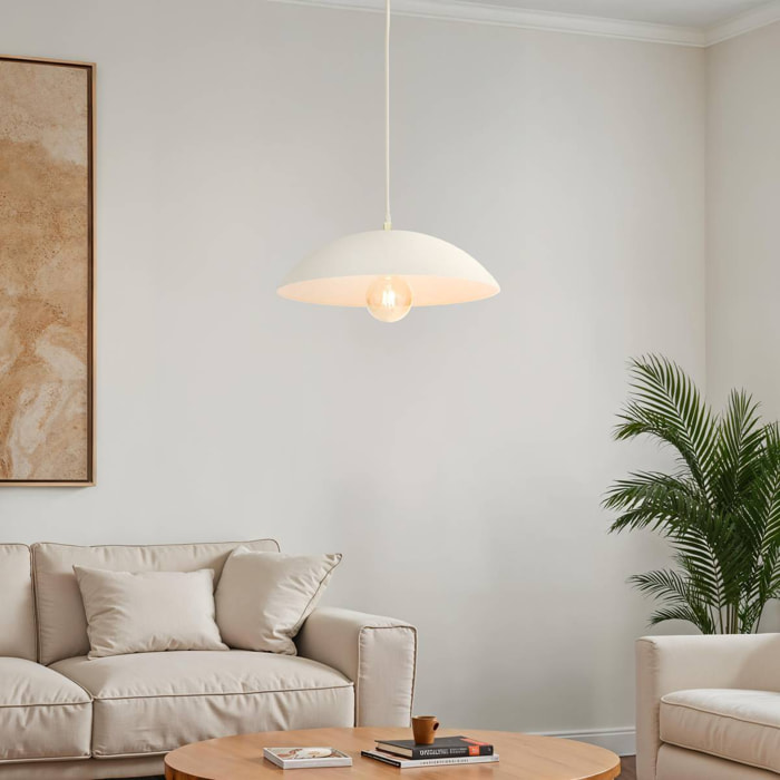 Suspension Delcia D45cm blanche