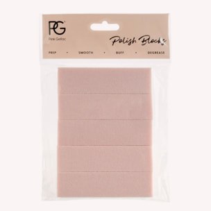 Bloc polissoir - Buffer à ongles - 5 pièces - Pour une adhérence optimale du vernis semi-permanent