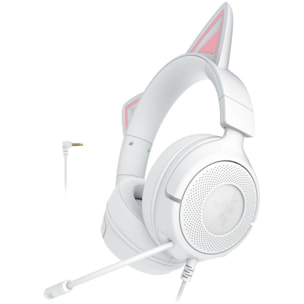 Casque gamer RAZER KRAKEN KITTY V3 X BLANC