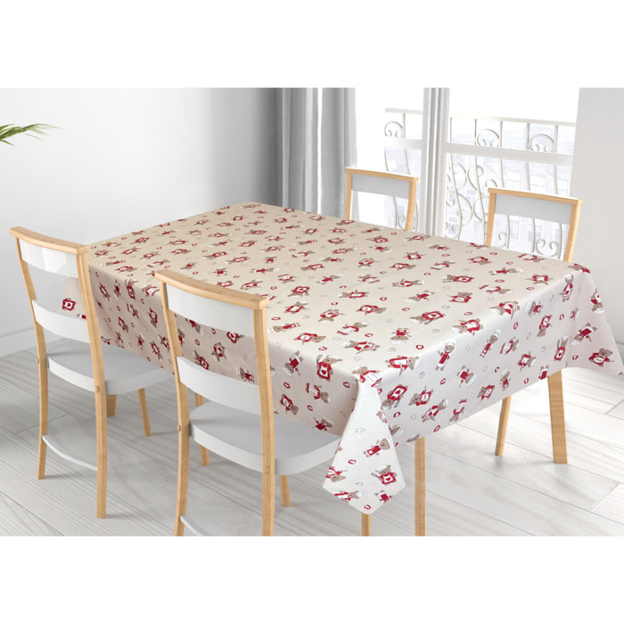 Tovaglia Cucina In 100% Cotone Made In Italy Disegno Orsetti Chef Vari Colori