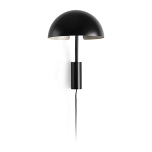 DOMINICA Aplique brazo de pared negro