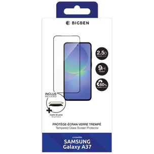 Protège écran BIGBEN CONNECTED A37 verre trempé GRS avec cadre de pose