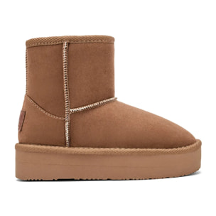 Botas Australianas de Niña de Microfibra en Marrón