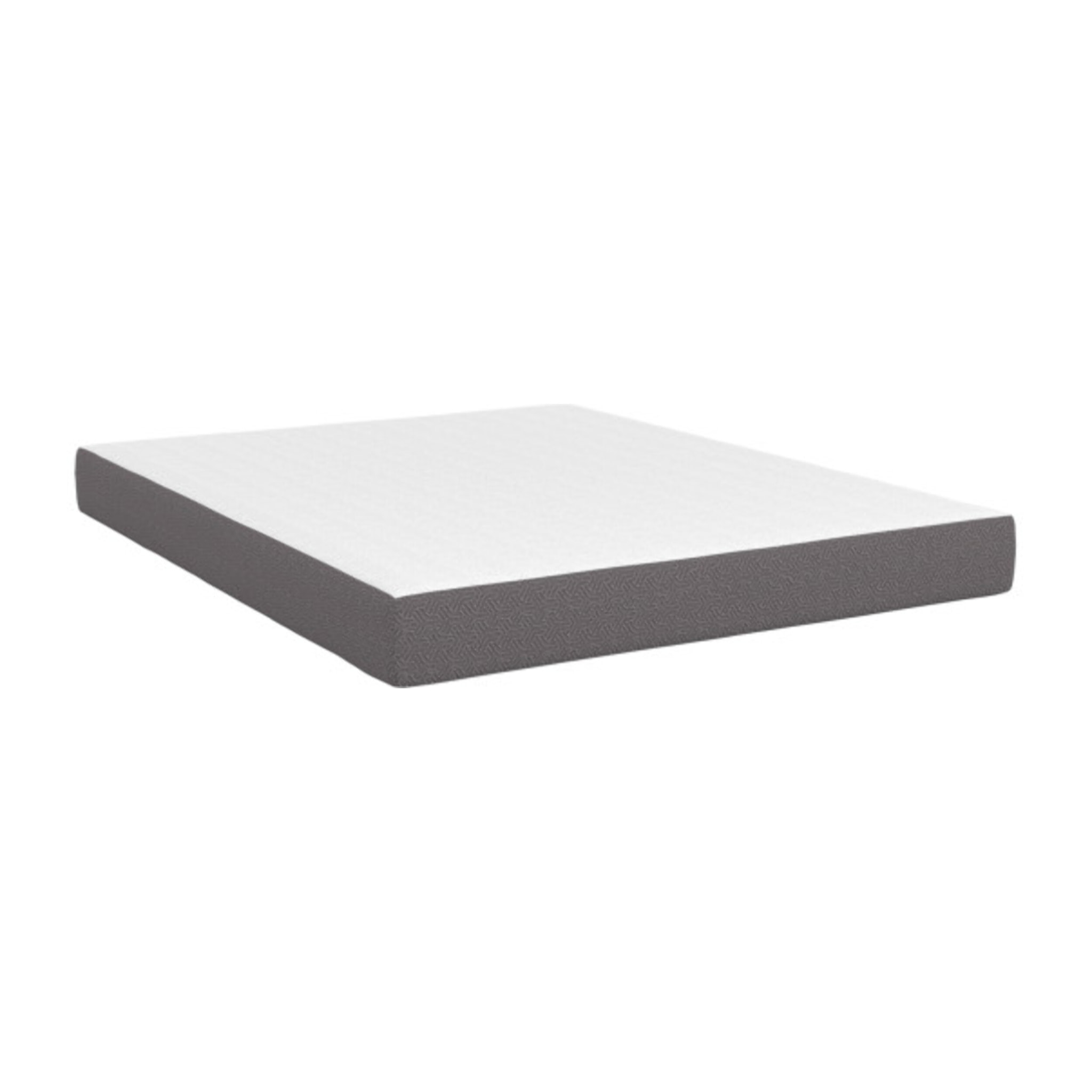 Matelas mémoire de forme - 160 cm - Dessus design blanc, coté design gris