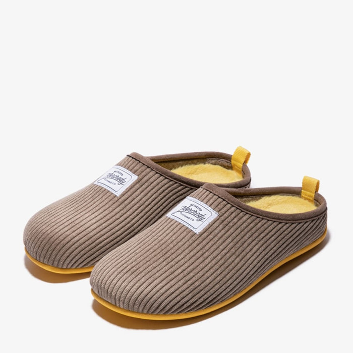 Zapatillas de Casa Mercredy Slipper Cord Taupe D.Franklin