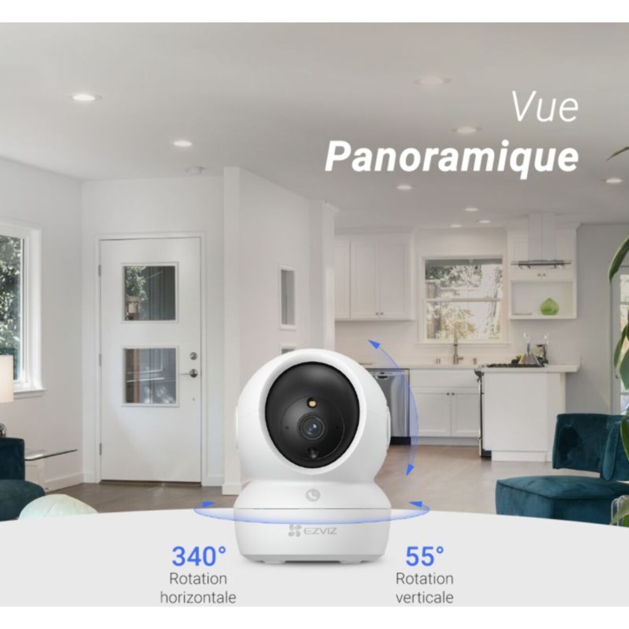 Caméra de surveillance EZVIZ Wifi H6C 2K motorisée