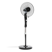 Ventilatore a piantana - nero - 43 x 40 x 118 - 138 cm