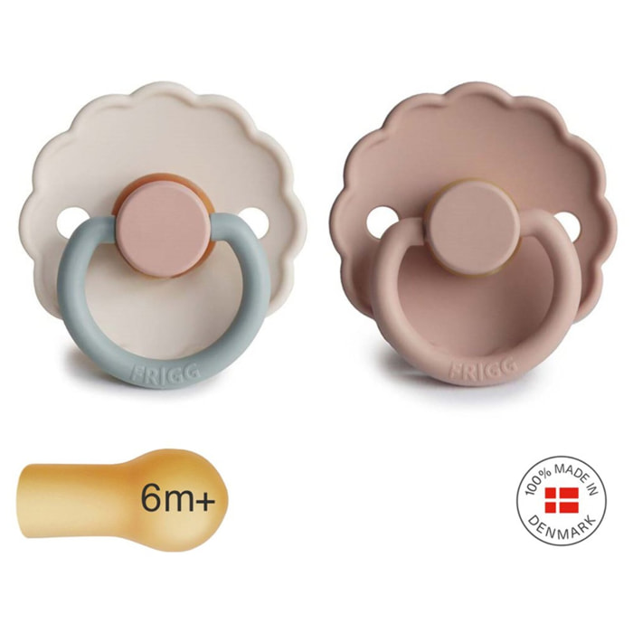 Frigg Pack 2 Chupetes Block Latex Daisy