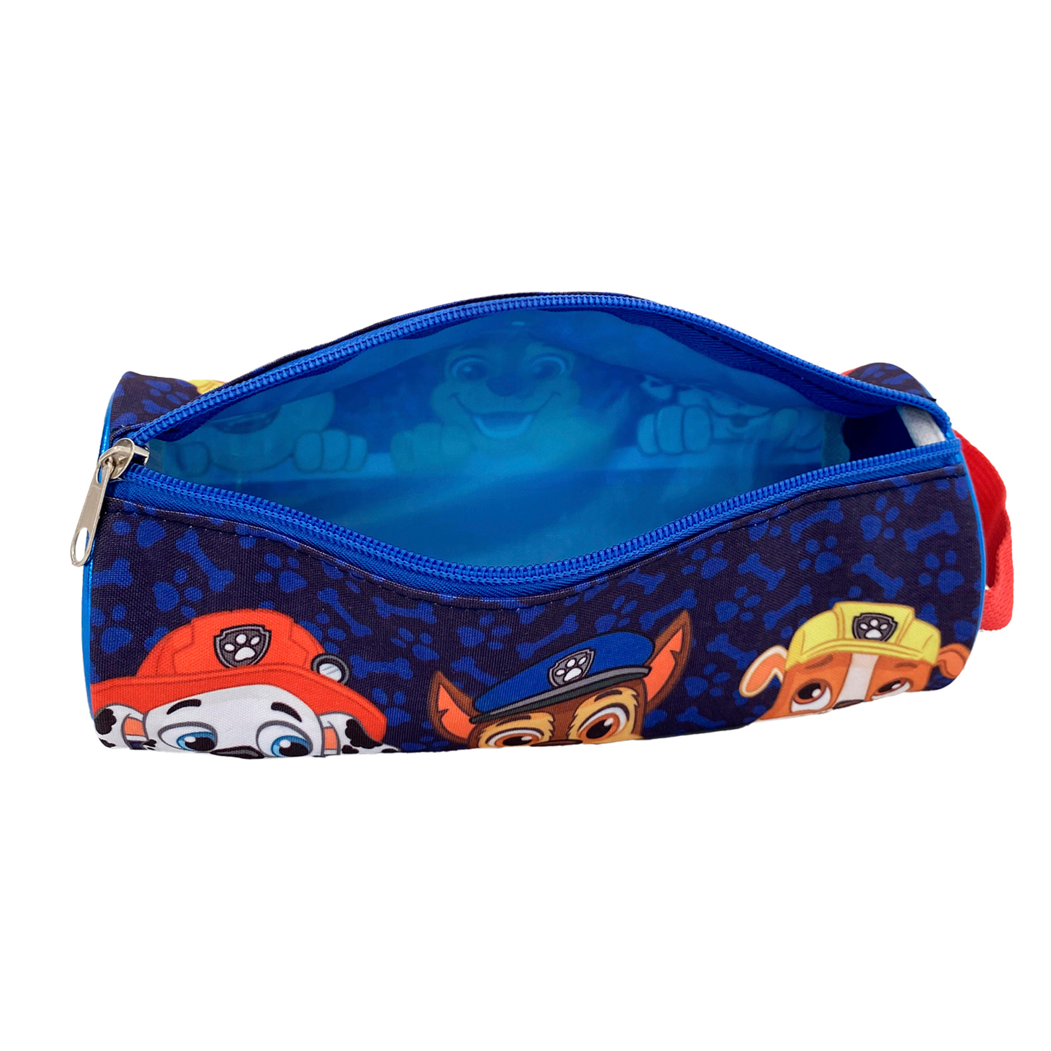 Portatodo redondo Paw Patrol. Interior totalmente forrado y personalizado.