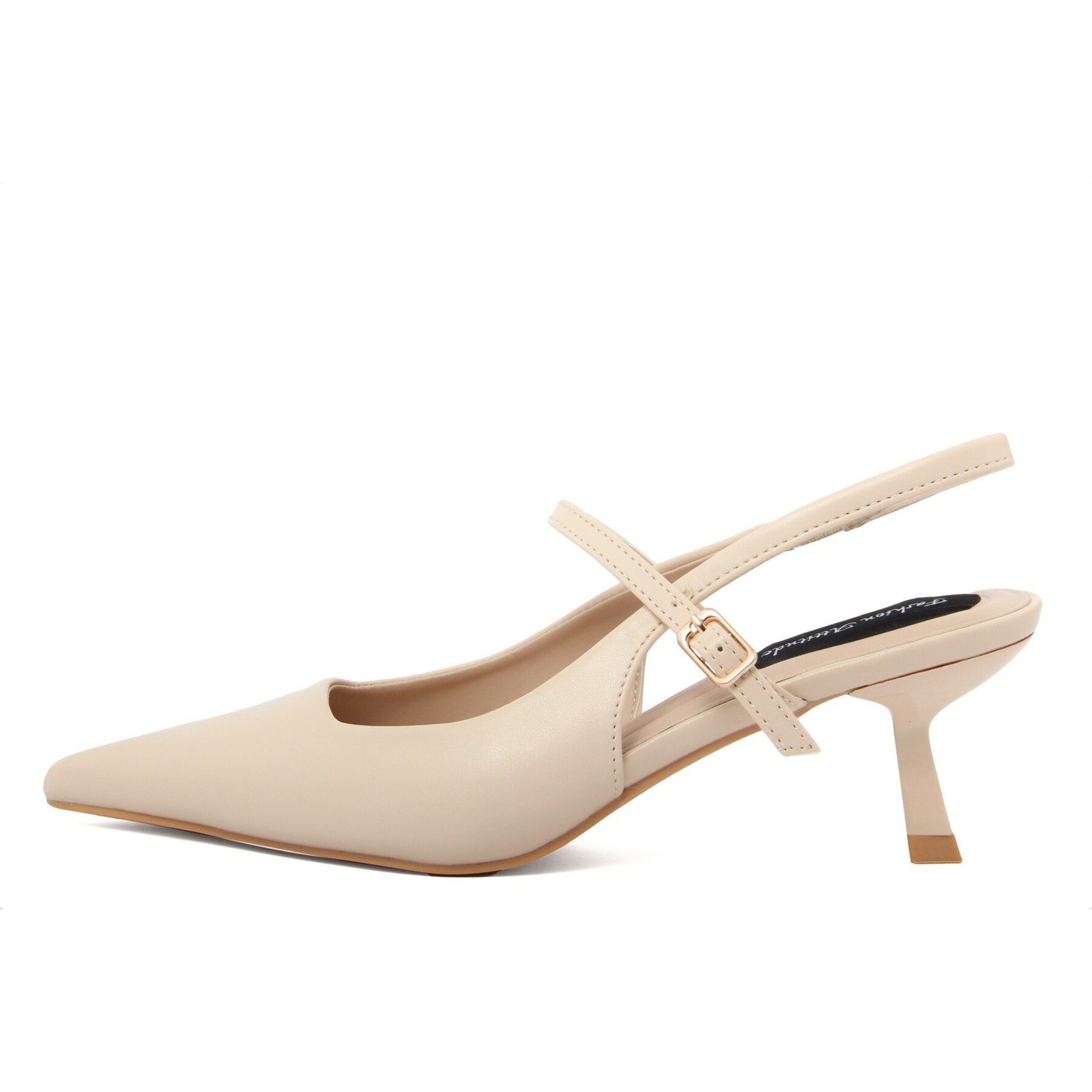 Slingback Donna colore Beige-Altezza tacco:6,5cm