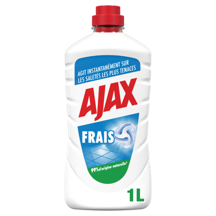 Pack de 8 - Nettoyant ménager Ajax Frais 1L