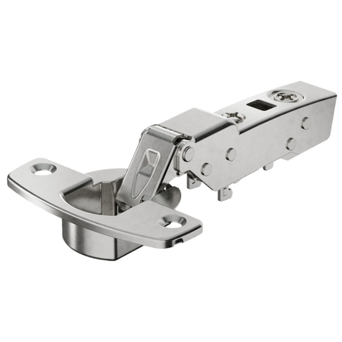 Charnières invisibles Push to open 110° Sensys 8675 HETTICH porte 15 à 24mm - mont.central à visser - 9073663