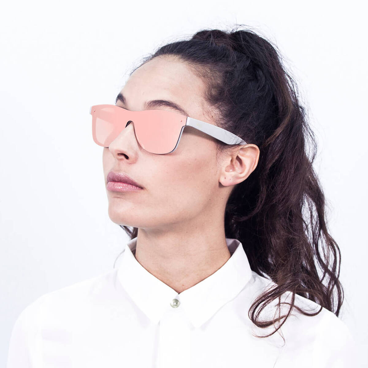 Gafas de sol PALO ALTO DALSTON - Gris sólido mate / Plana rosa revo