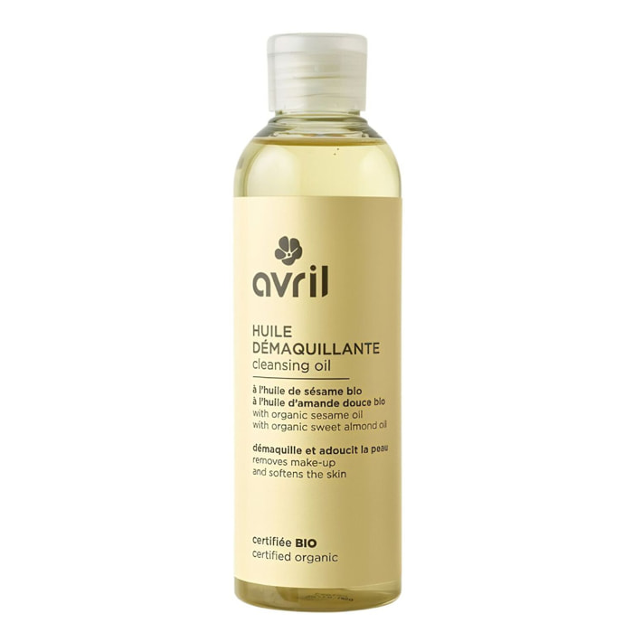 A l'huile de Sésame et d'Amande Douce - Huile démaquillante - Certifiée bio 200 ml