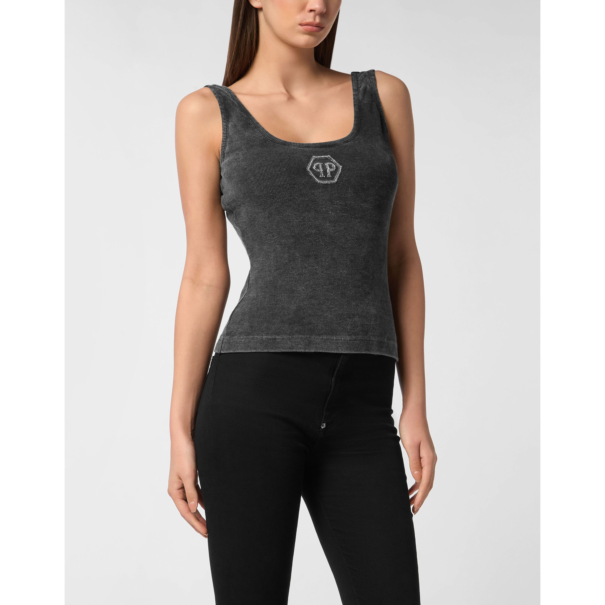 PHILIPP PLEIN Camiseta de tirantes HEXAGON