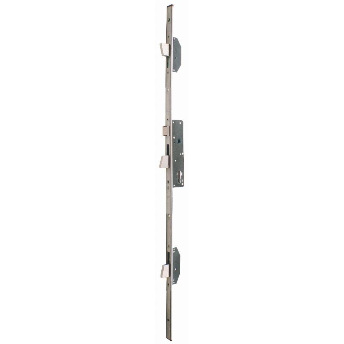 Serrure 3 points Multiblindo Inox ISEO pêne réversible - Têtiere U 1860x24x6 - Axe 25 - 795101252