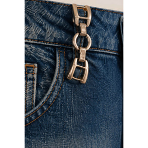 Kocca - Pantaloni in denim da donna a vita alta con 5 tasche Donna