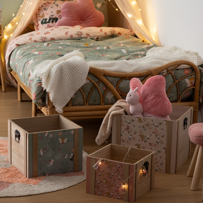 3 cagettes "Irem" 35x35x28cm