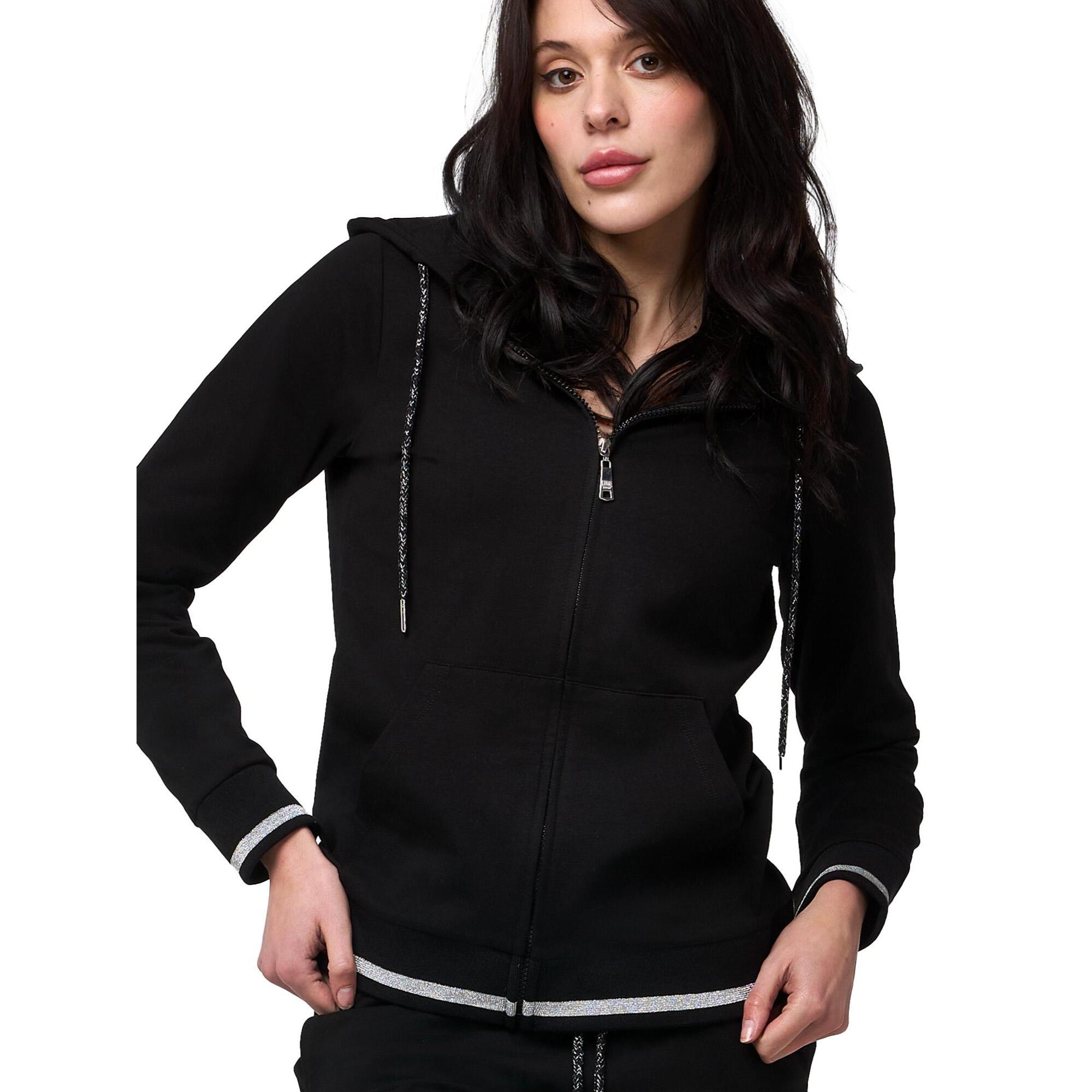 Tuta da donna con Felpe con cappuccio e zip e joggers non Felpeta Leone Bright