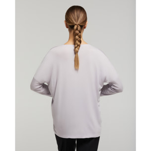 Maglia manica lunga in viscosa sostenibile vestibilità over