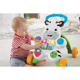 Fisher-Price Zebra Primi Passi Spingibile Giocattolo Elettronico Educativo unisex Fisher-Price