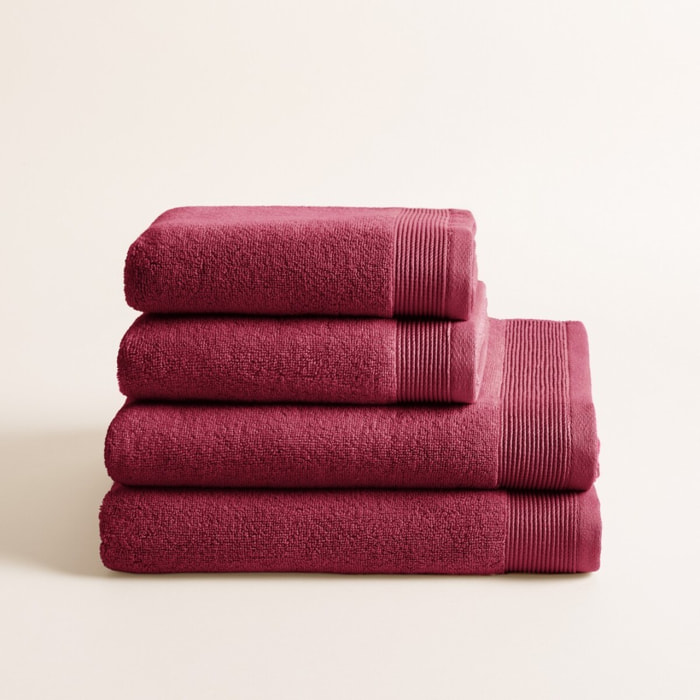 Set 4 Toallas Harmony Berry - Zero Twist - 600 Gramos