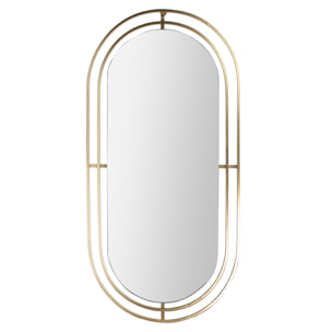 MIROIR METAL DORE