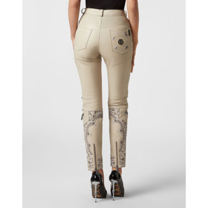 PHILIPP PLEIN Pantalones de cuero PAISLEY