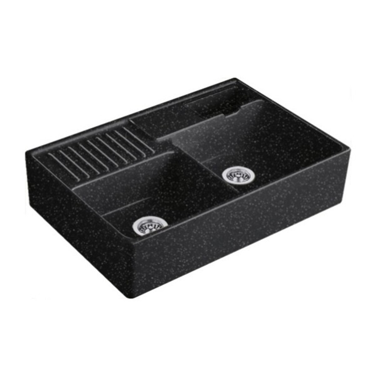 Evier cuisine Tradition Chromite CeramicPlus avec vidage automatique