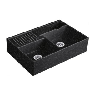 Evier cuisine Tradition Chromite CeramicPlus avec vidage automatique