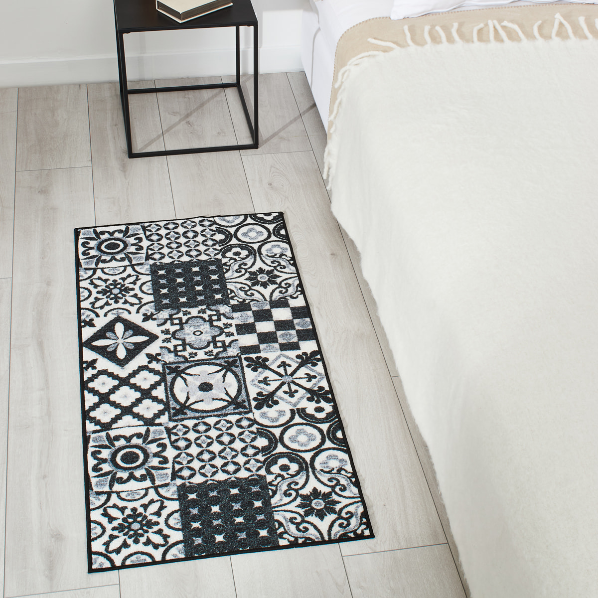 Utopia - tapis recyclable noir - taille 50x100cm