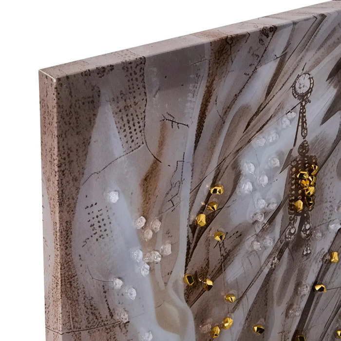 Toile imprimée Mercury doré 60x60cm