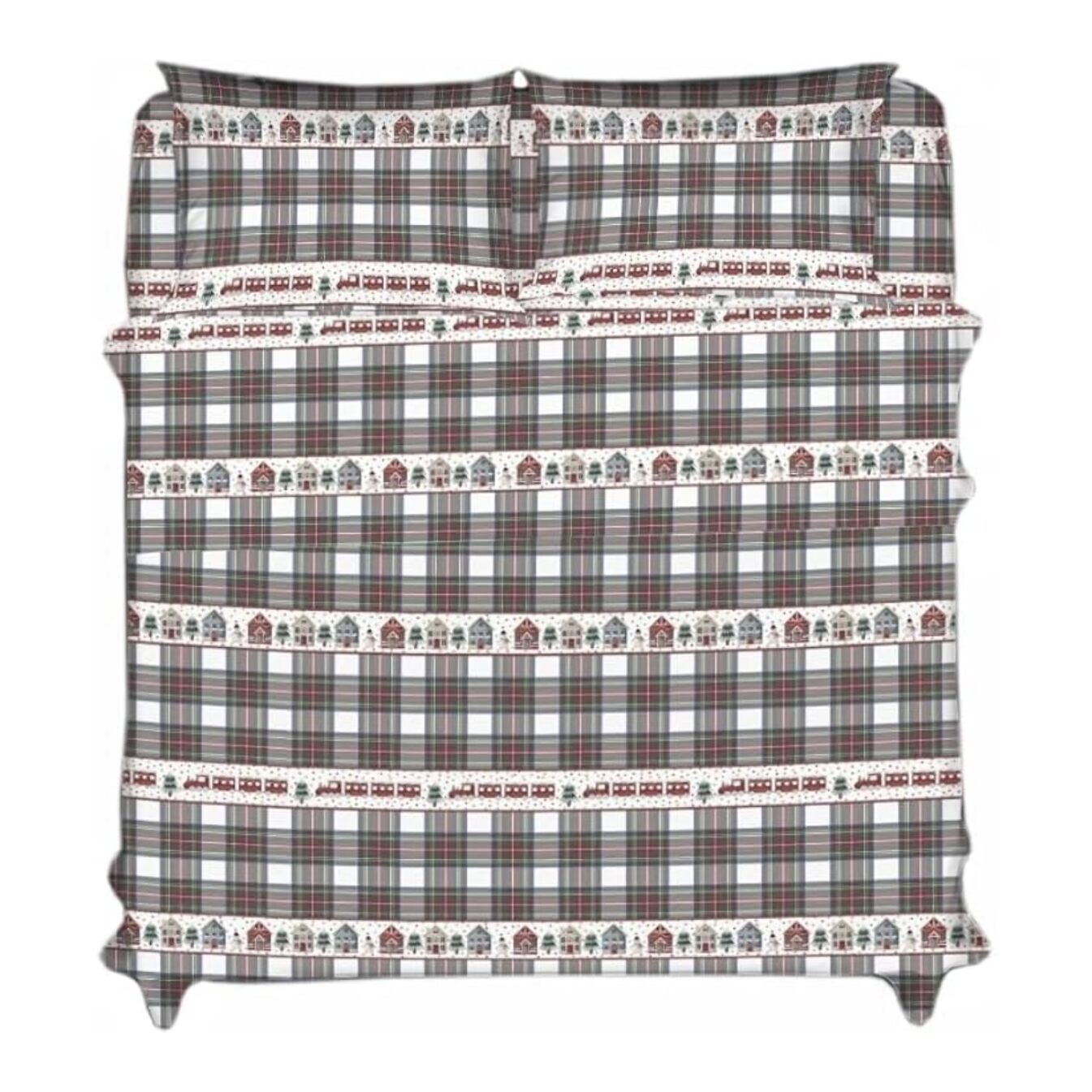 Intrecci – Completo lenzuola in cotone 1 piazza e mezza