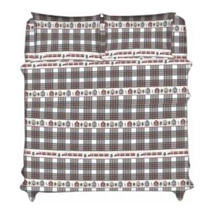 Intrecci – Completo lenzuola in cotone 1 piazza e mezza