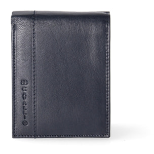 Portafoglio uomo in vera pelle - Modello False - Casual - 12.5 x 10.0 x 2.0 cm