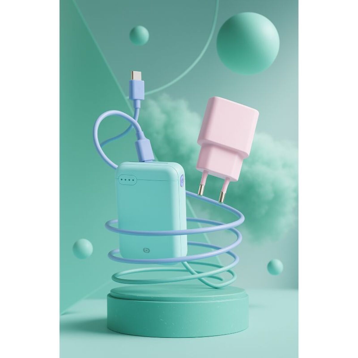 Batterie externe ESSENTIELB 10000 mAh rose