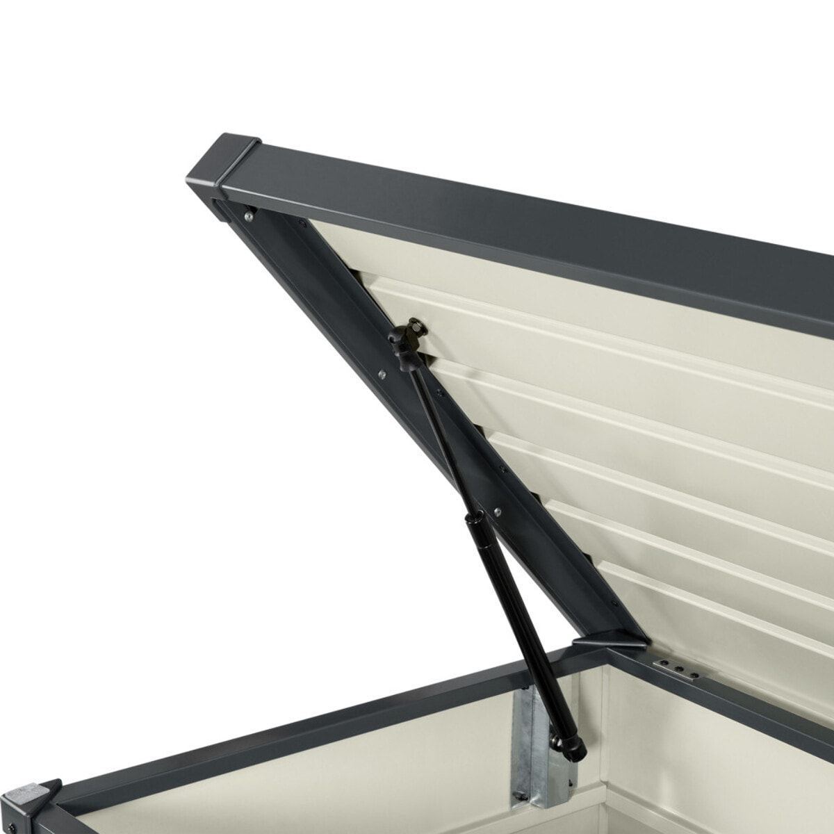 Coffre de jardin métal gris 870L