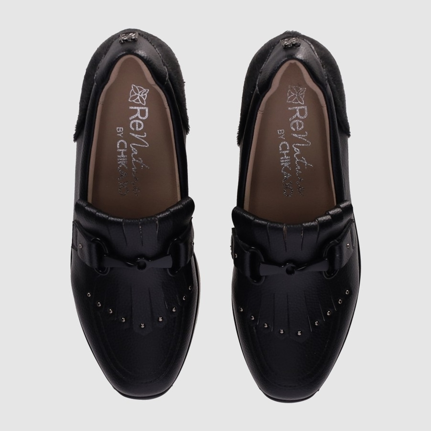Zapatos de Piel - Negro - Tacón: 5 cm
