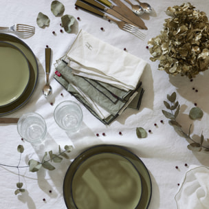 Lot de 2 serviettes de table en lin lavé, AUTOUR DU LIN