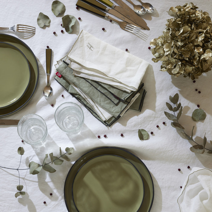 Lot de 2 serviettes de table en lin lavé, AUTOUR DU LIN