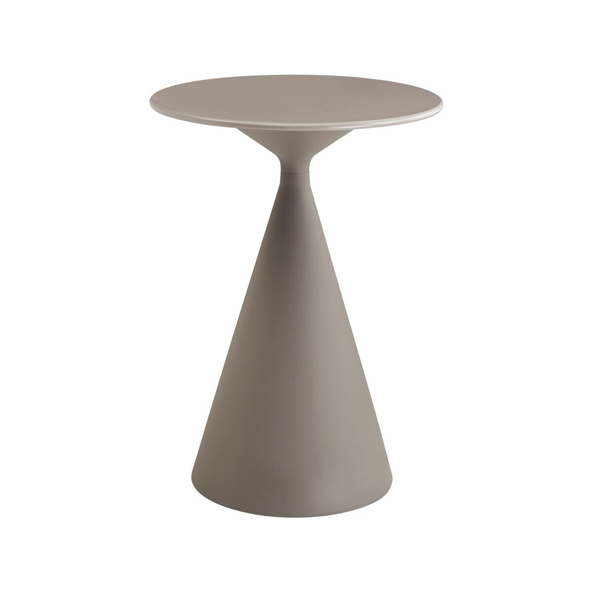 Table haute bistro de jardin ⌀80 cm "Néora" - Taupe